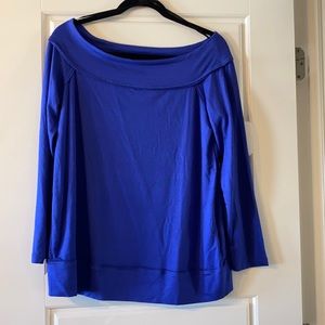 Gibson Mary Cozy Fleece Off the Shoulder Top